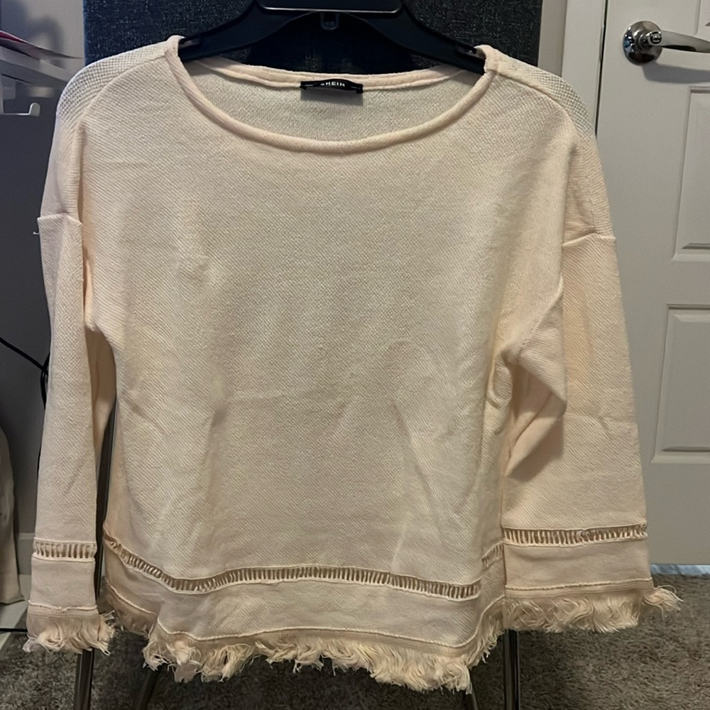 NWOT SHEIN Sweater with Fringe
